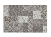 Tappeto Velour Antiscivolo Da Camera E Salotto Disegno Saturno Argento By Suardi - 65x300 cm - Argento