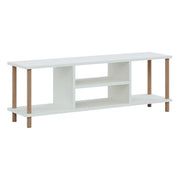 Mobile porta TV con spazio di archiviazione 43 x 120 x 29 cm bianco 03_0007883