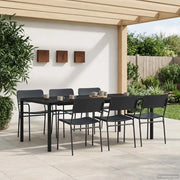 Set Mobili da Esterno 7 pz Antracite Acciaio 3422874