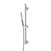 Saliscendi doccia quadrato 70 cm regolabile con doccetta slim in ABS cromo Hidra