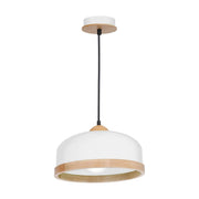Lampada a sospensione Milagro Studio bianca E27 Ø32