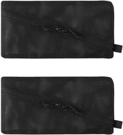 Borsa a Manica Tattica con Tasca Zip Chiusa 2 pezzi - Inserto Tasca a Maglia Borsa Modulare per Oggetti di Utilità per Oggetti di Utilità per Ogni Giorno - Nero Classico