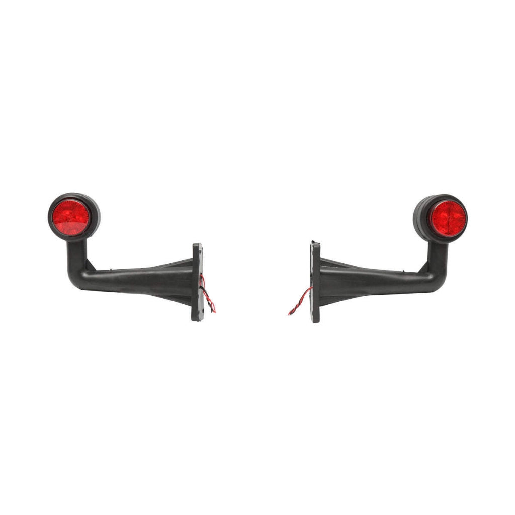 Set di lampade laterali con LED, 12-24V, rosso-bianco, Breckner Germany