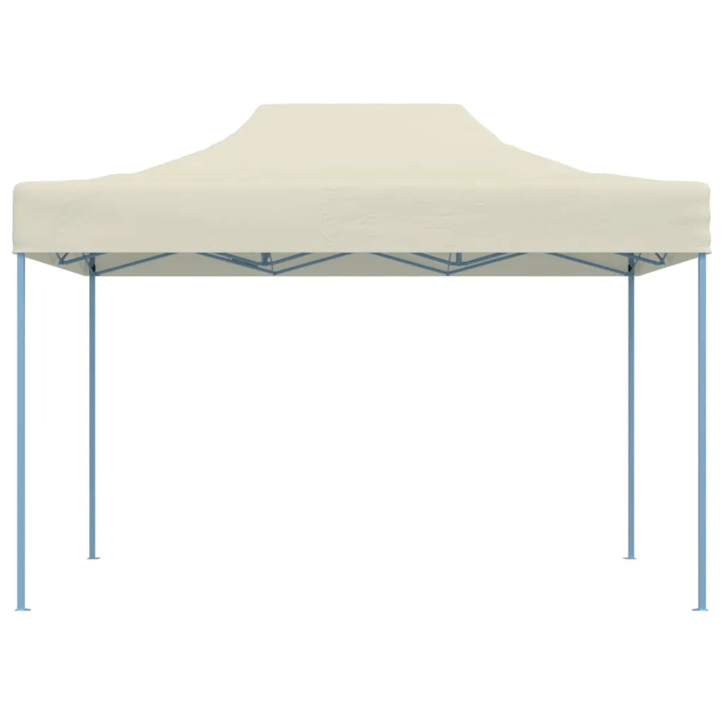 Gazebo | Pergolato Professionale Pieghevole 3x4m Acciaio Crema