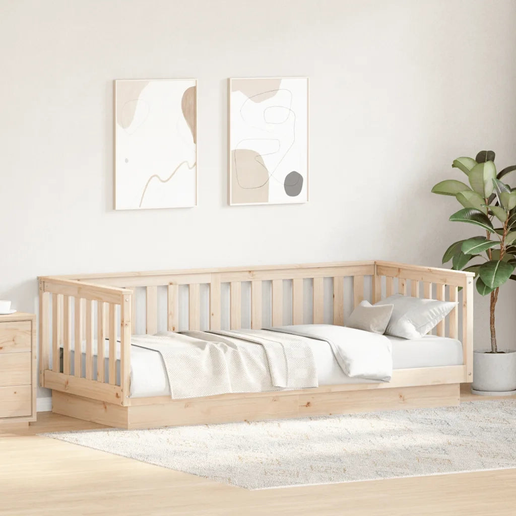 Lettino da giorno senza Materasso 90x200 cm in Legno Massello di Pino 868206