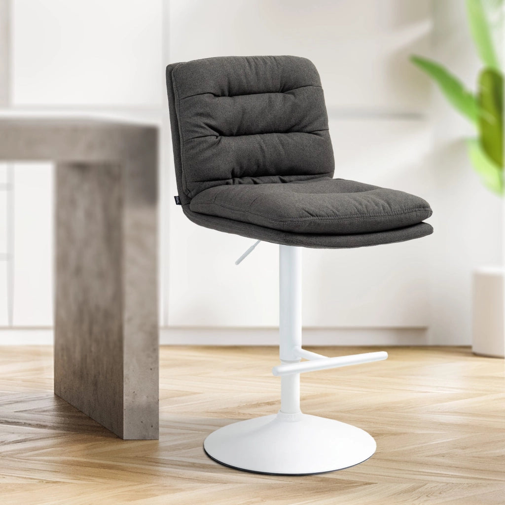 Barhocker Damar Stoff weiЯ
