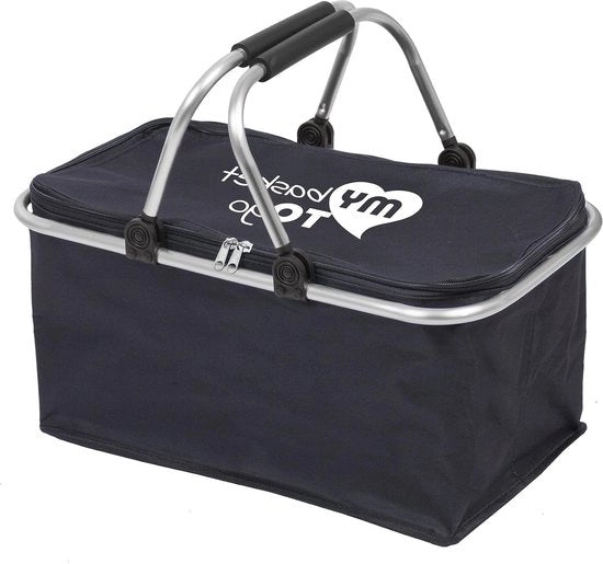Borsa portabagagli pieghevole con manico ergonomico - leggero e resistente - capacità ca. 24 lt per campeggio, spiaggia, shopping e picnic
