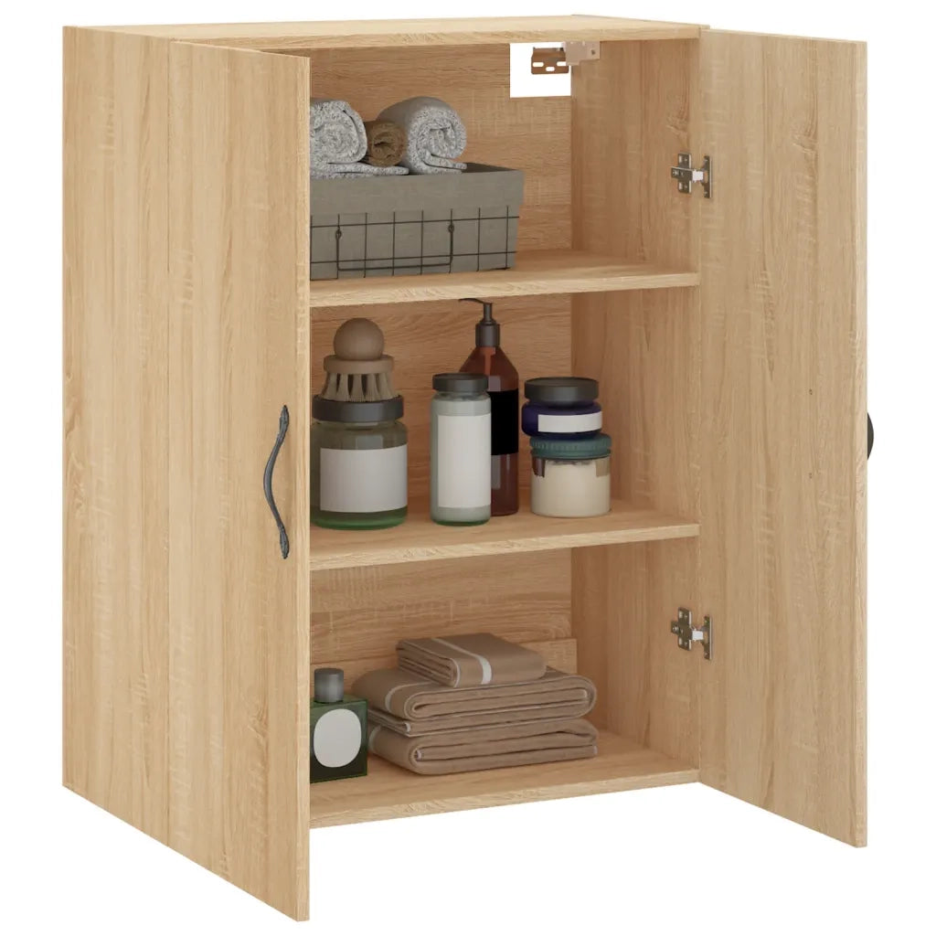 Mobile a Parete Rovere Sonoma 69,5x34x90 cm Legno Multistrato 834981