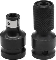 Set di 2 chiavi per adattatore di trapano a vite da 1/2 a 1/4 pollice per trapano a impatto adattatore di bit per chiave a rasoio trapano a vite