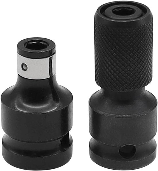 Set di 2 chiavi per adattatore di trapano a vite da 1/2 a 1/4 pollice per trapano a impatto adattatore di bit per chiave a rasoio trapano a vite