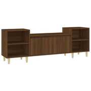 Mobile TV multimediale scaffale TV credenza mobile TV sala da pranzo soggiorno camera da letto rovere 160 x 35 x 55 cm legno ingegnerizzato marrone 02_0027190