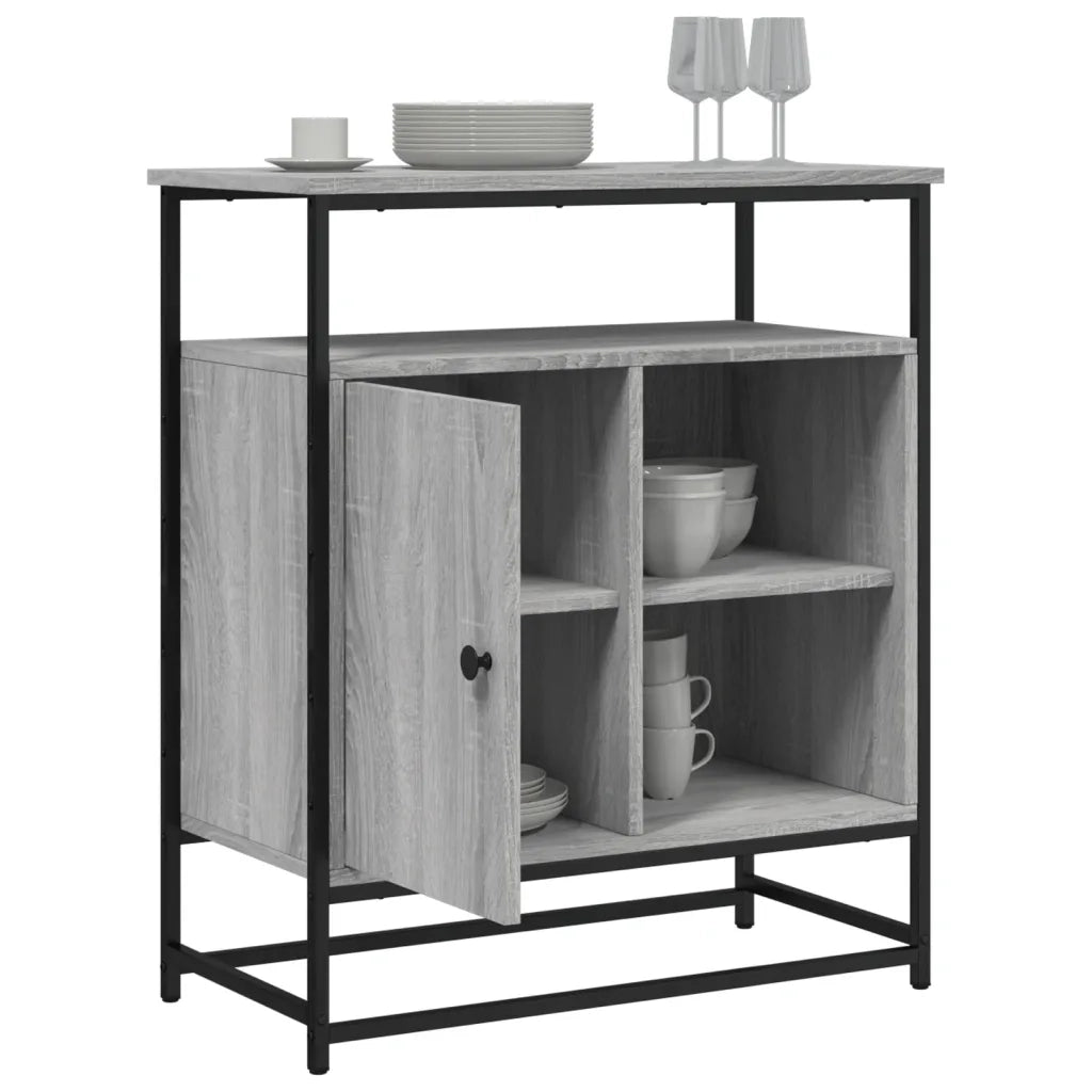 Credenza Grigio Sonoma 69x35x80 cm in Legno Multistrato 835547