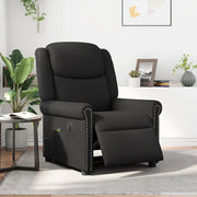 Poltrona Massaggiante Reclinabile Elettrica Nero Similpelle 3303416