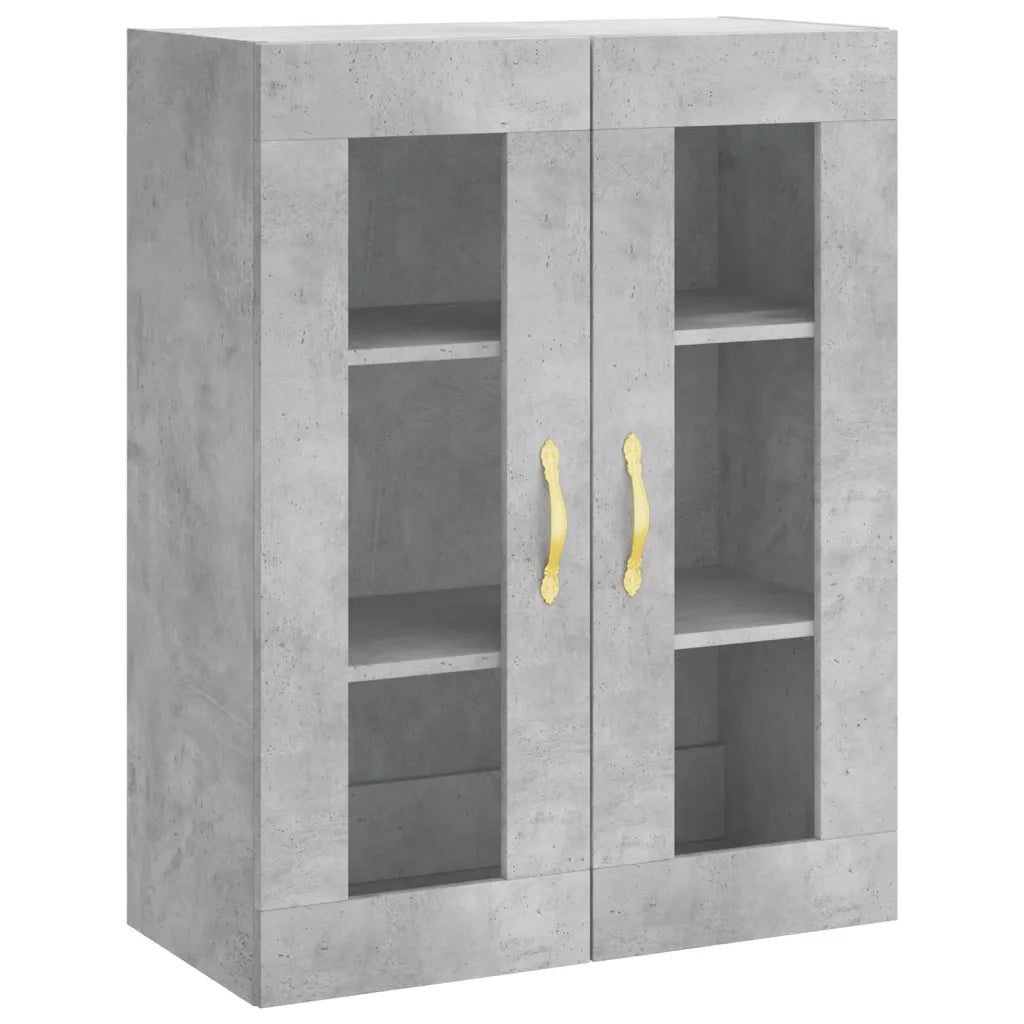 Credenza Grigio Cemento 69,5x34x180 cm in Legno Multistrato 3198197