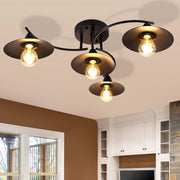 ZMH Lampada da soffitto stile industriale retrò nero E27 per corridoio camera letto sala pranzo soggiorno interno
