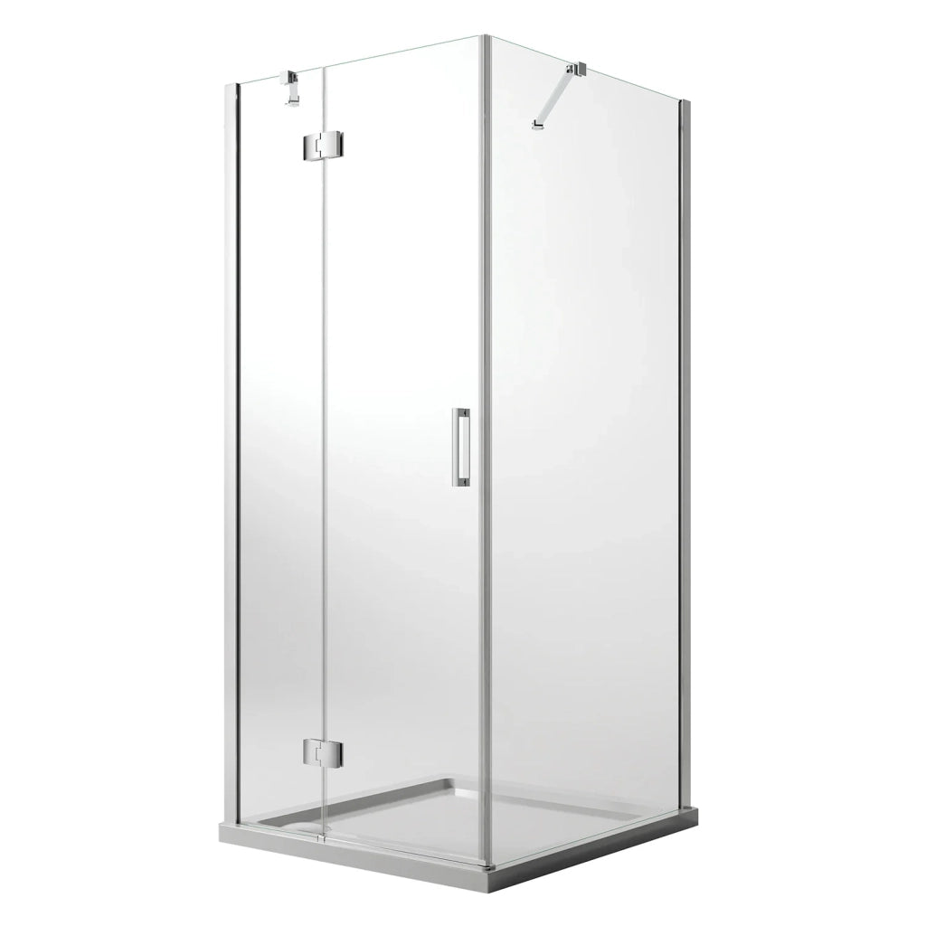 Box Doccia 70x30 CM H190 Trasparente con Easyclean mod. Flip Anta + Fisso