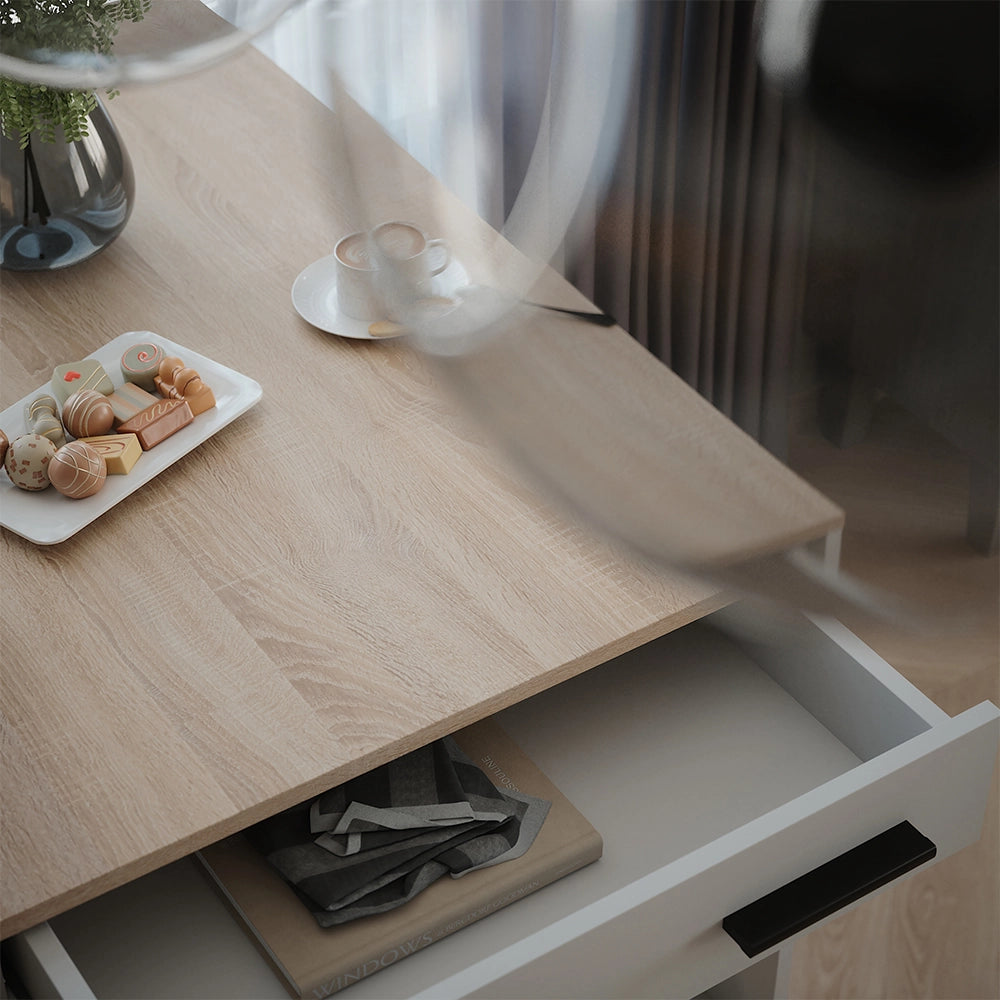 Vicco tavolo bar alto Bianco/Sonoma 67 x 100 cm Tavolo da bar