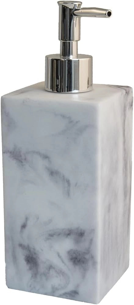 Labor Dispenser Sapone Poliresina Serie Marble – Effetto Marmo Bianco