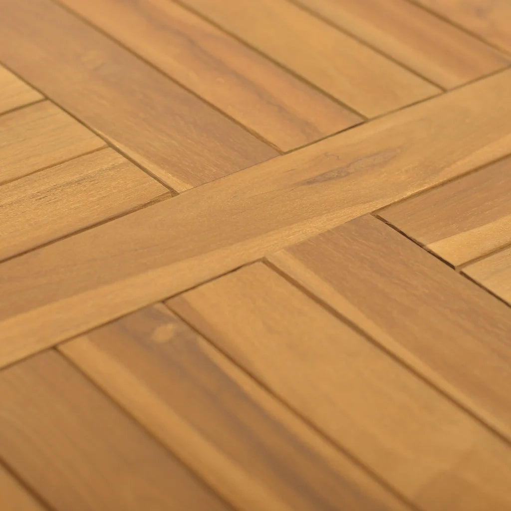 Piano Tavolo Quadrato 50x50x2,5 cm in Legno Massello di Teak 316156