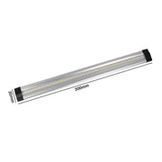 Lampada Barra Led in alluminio 300mm 3W 12V DC Bianco Caldo per Cucina Armadio Corridoio Mensola Vetrina Luci Notte