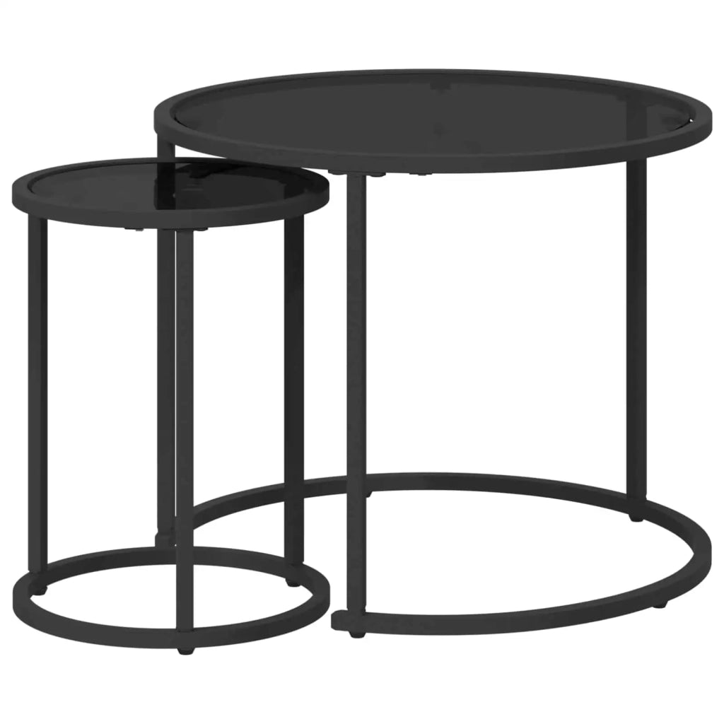 Set di Tavolini da Caffè 2 pcs 55 x 55 x 45 cm acciaio 42026685