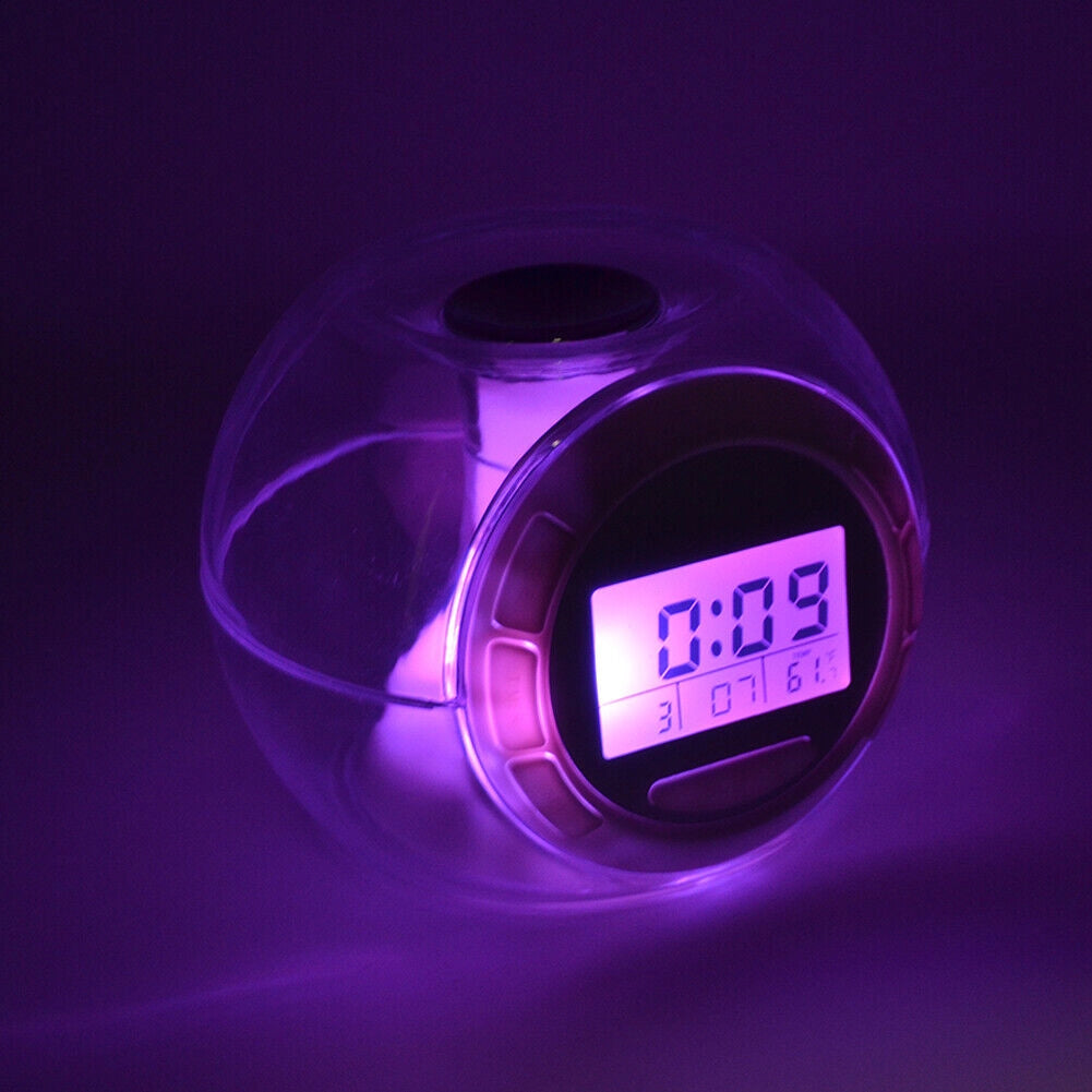 Orologio Digitale con Luce LED Suoni Naturali Data Timer Meteo Temperatura Casa