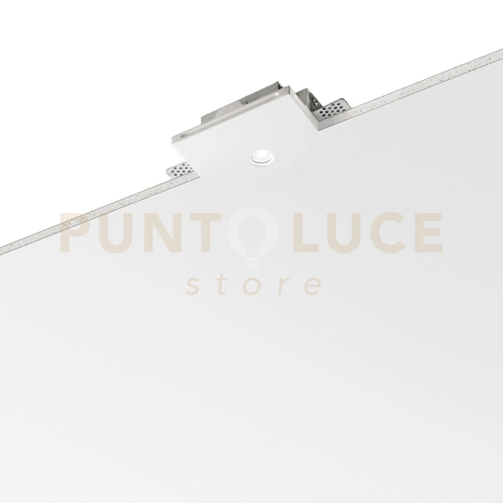 INCASSO LED COMET QUADRATO IN GESSO 7W 900LM 3000K 120X120X28MM IN GESSO VERNICIABILE