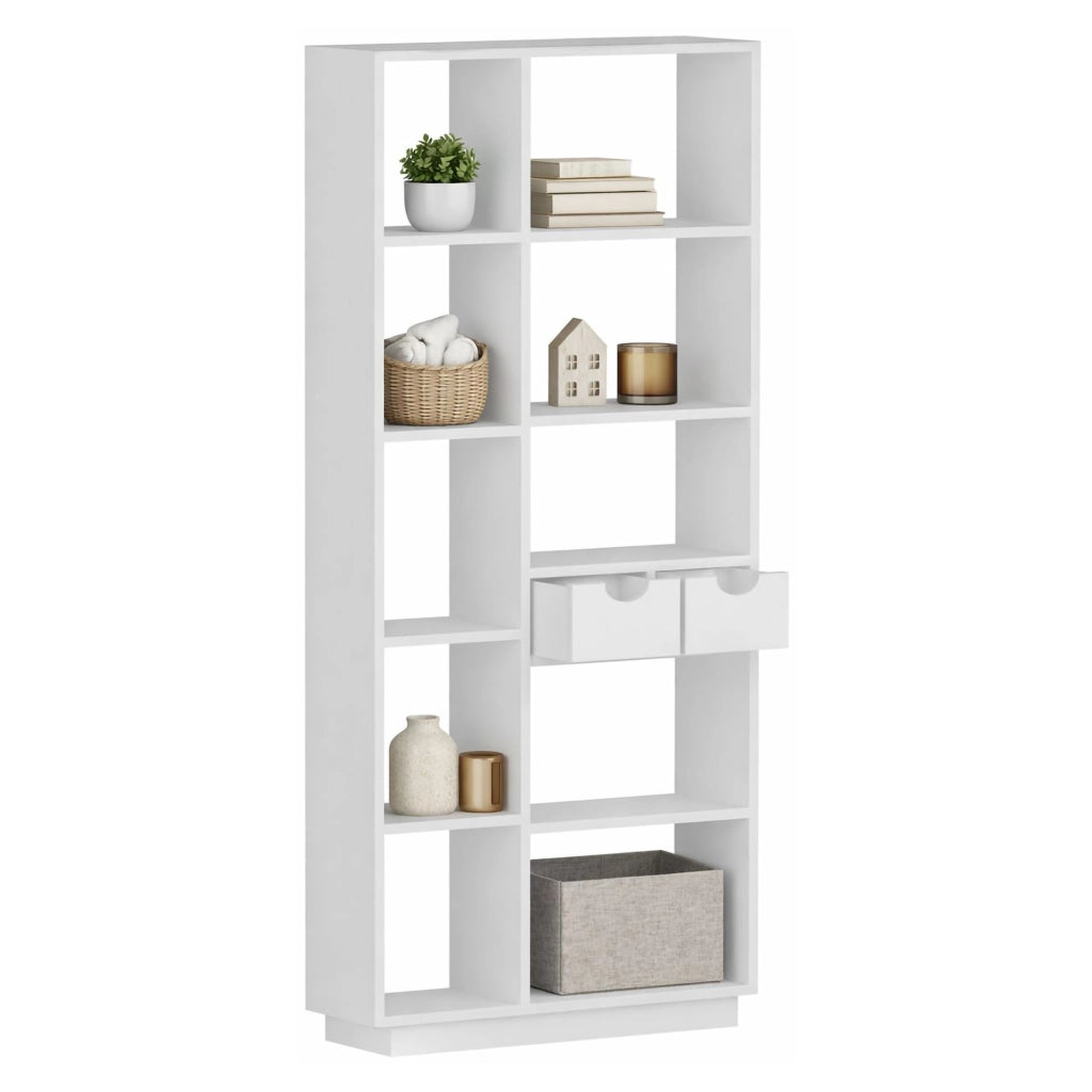 Biblioteca Imer, Libreria 8 Ripiani, 80x25x189h cm Bianco