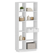 Biblioteca Imer, Libreria 8 Ripiani, 80x25x189h cm Bianco