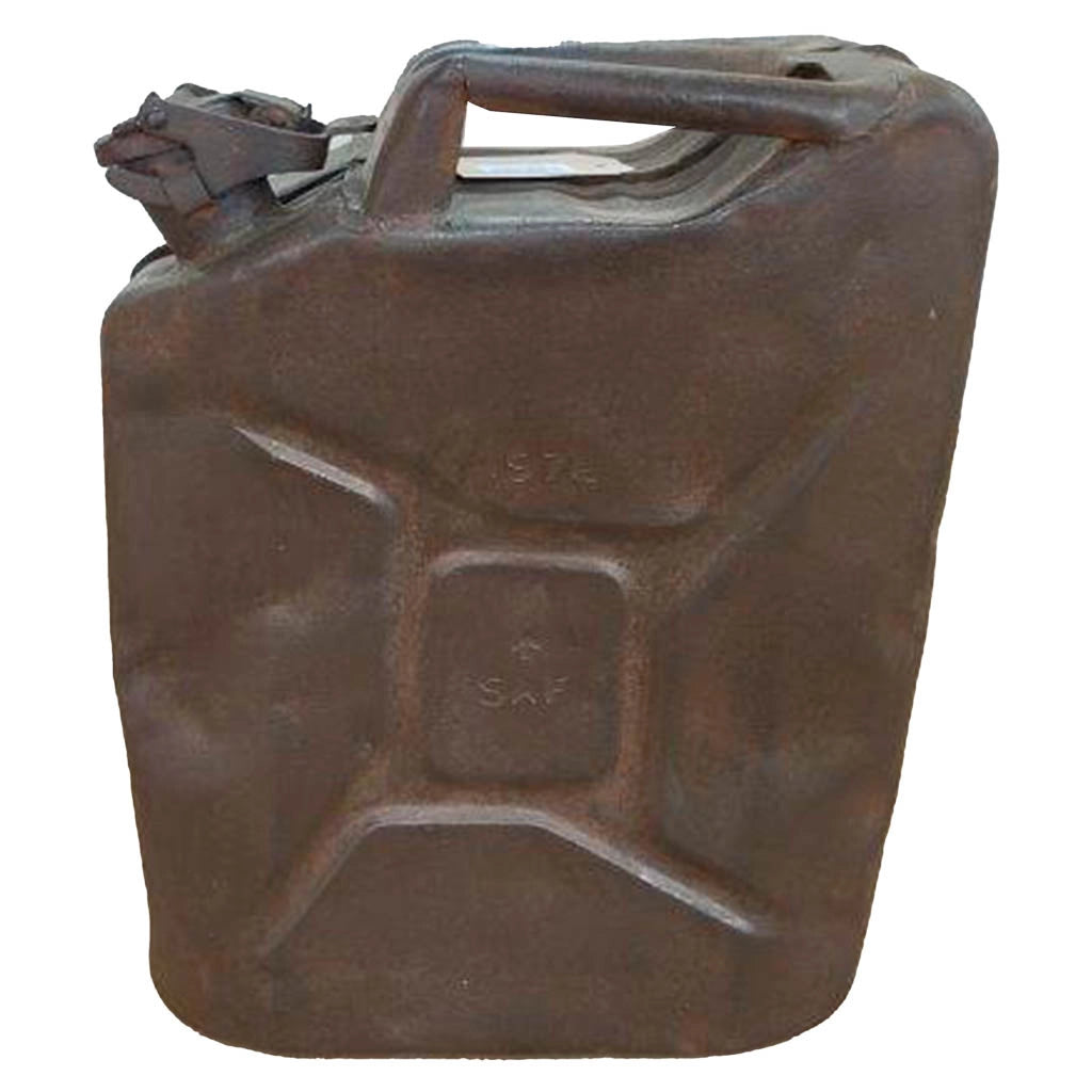 Bidone in metallo con finitura artigianale 33x14x46