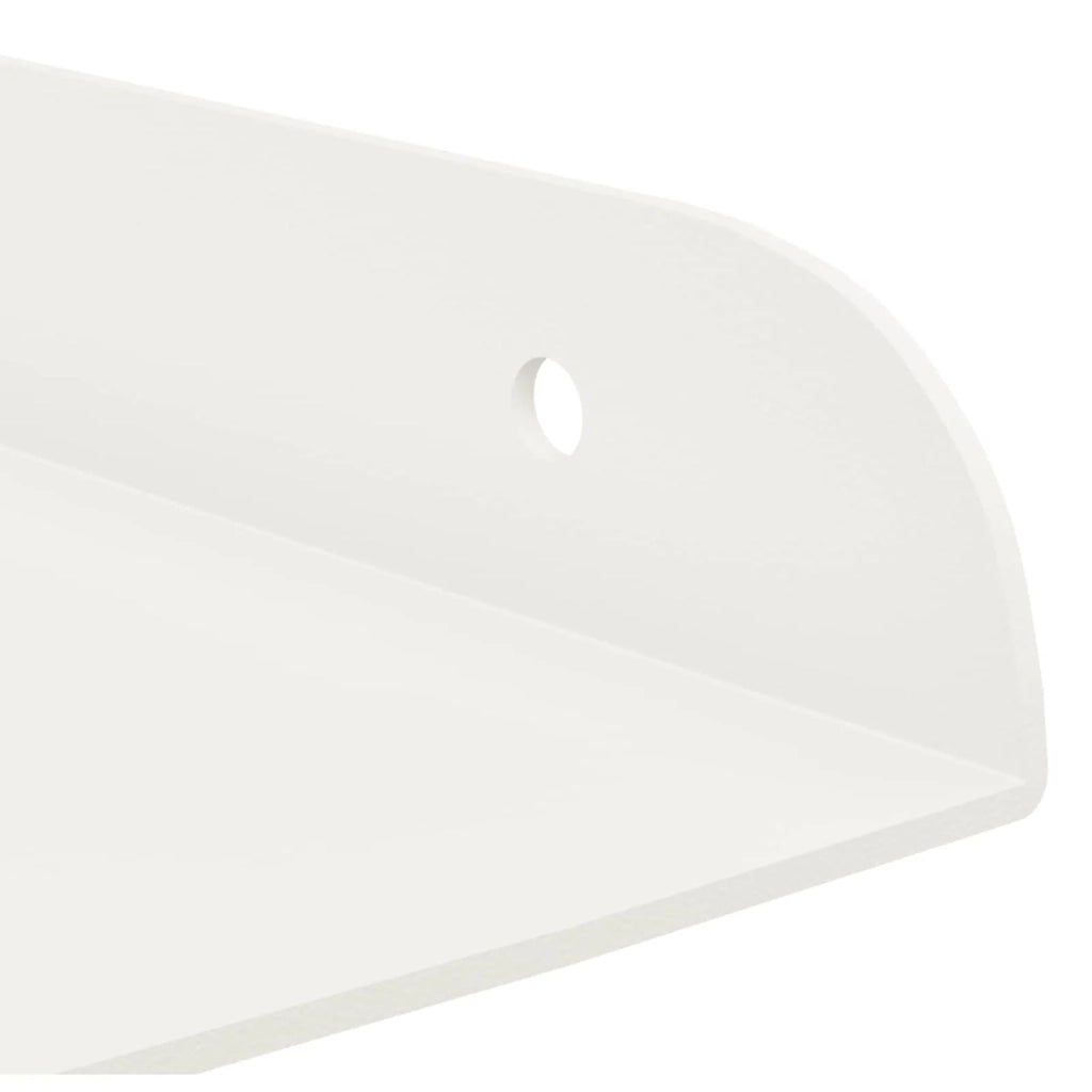 Mensola sospesa con lo scaffale 2 pcs Bianco 30 x 30 x 2 cm 8004120