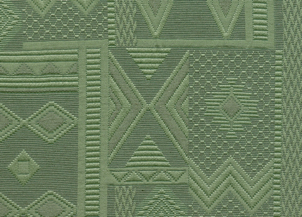 Copritavolo Salotto/Cucina Jacquard Modello Mexico Made In Italy - Rotondo 180 - Salvia