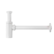 Sifone design a bottiglia universale per lavabo in abs - bianco lucido