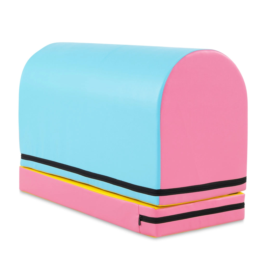 Appetino per capriole mailbox scatola ginnastica ecopelle tappetino rimovibile maniglia casa palestra-Attrezzo sicuro e resistente per bambini