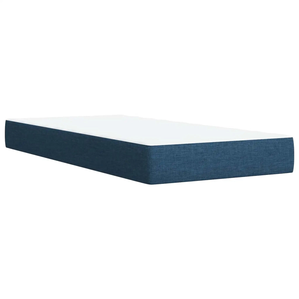 Letto con Contenitore con testiera 2 pz Blu Pelle Sintetica 3458900