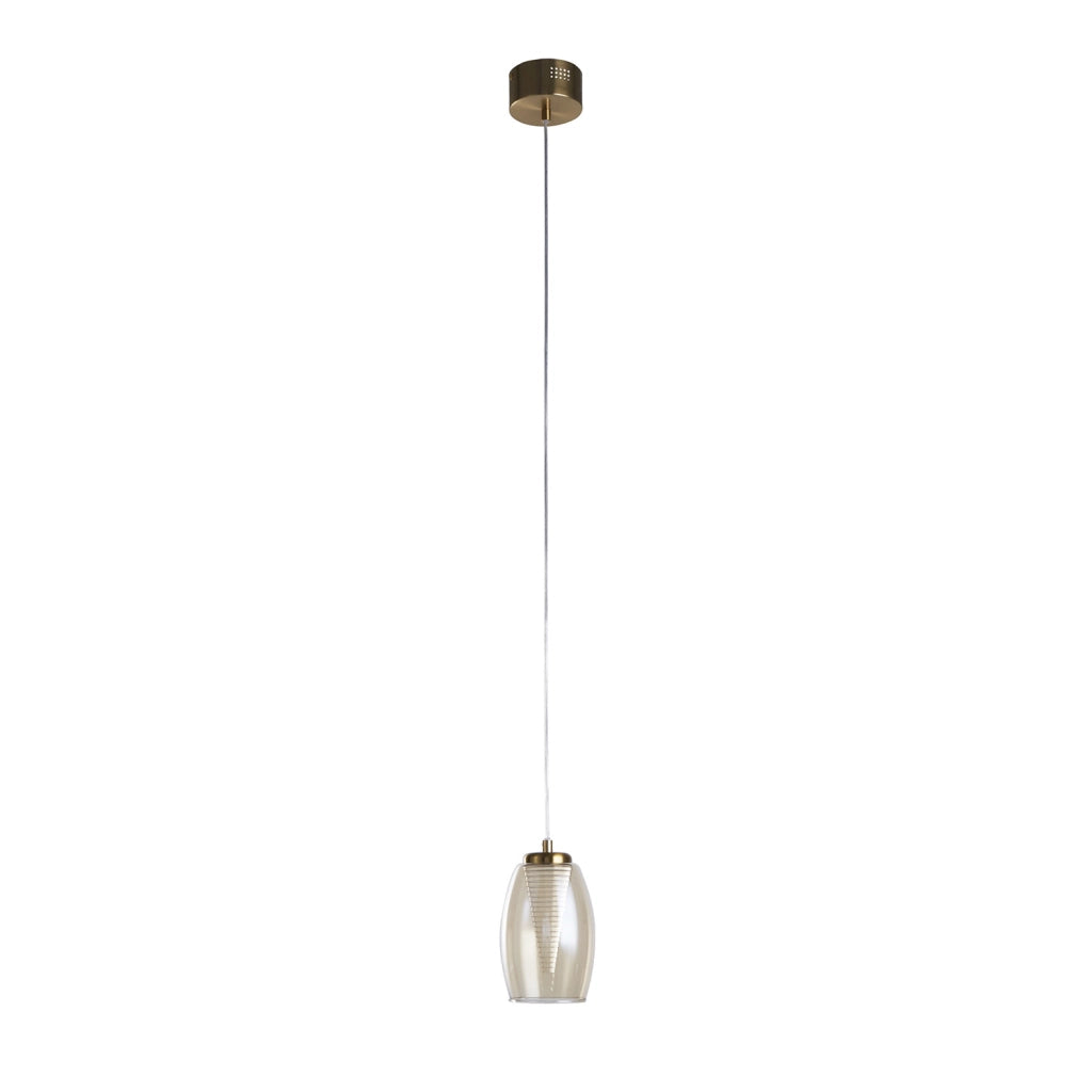 Ciondolo Cyclone - Metallo Bronzo e Bicchiere da Champagne