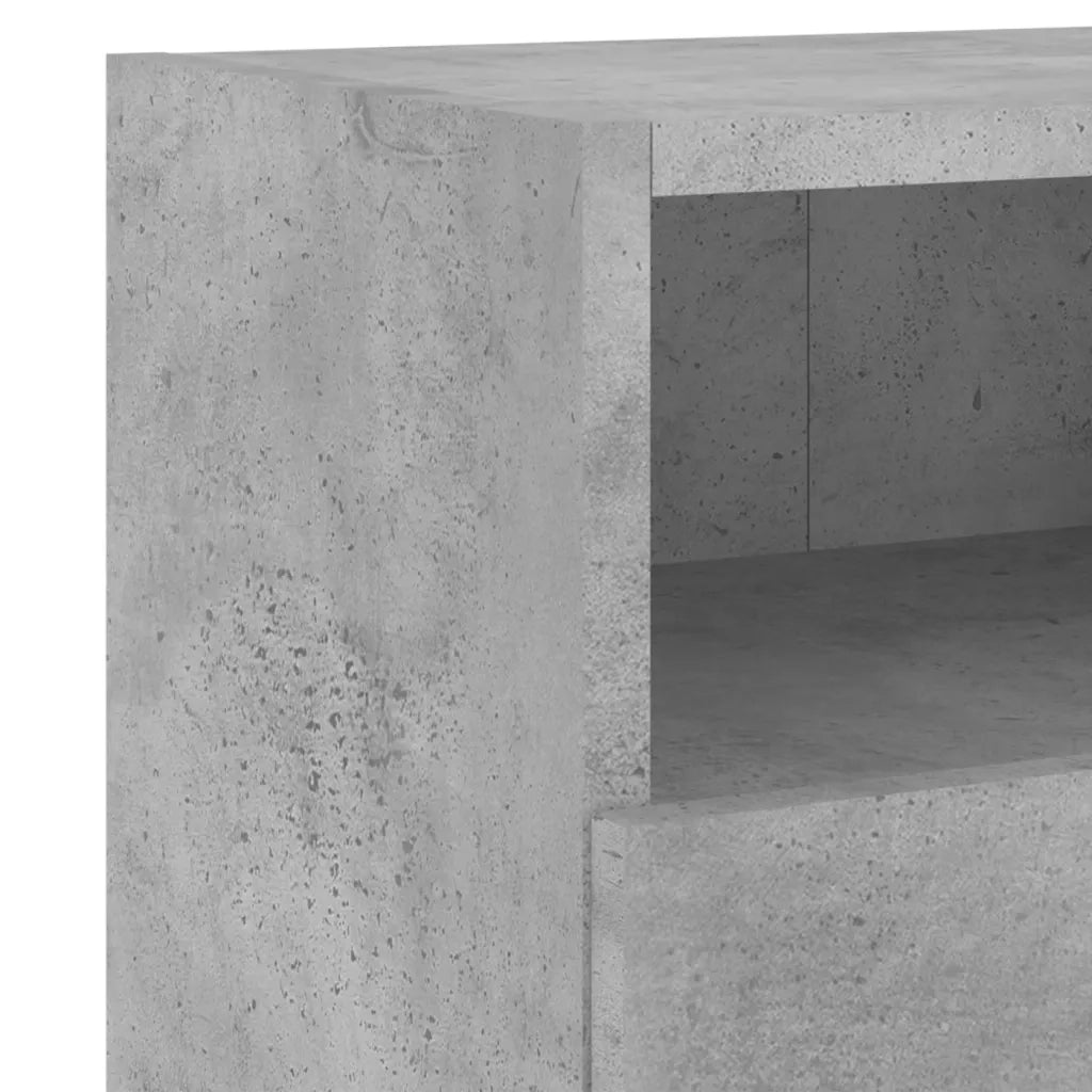 vidaXL Mobili TV Muro 2pz Grigio Cemento 60x30x30 cm Legno Multistrato