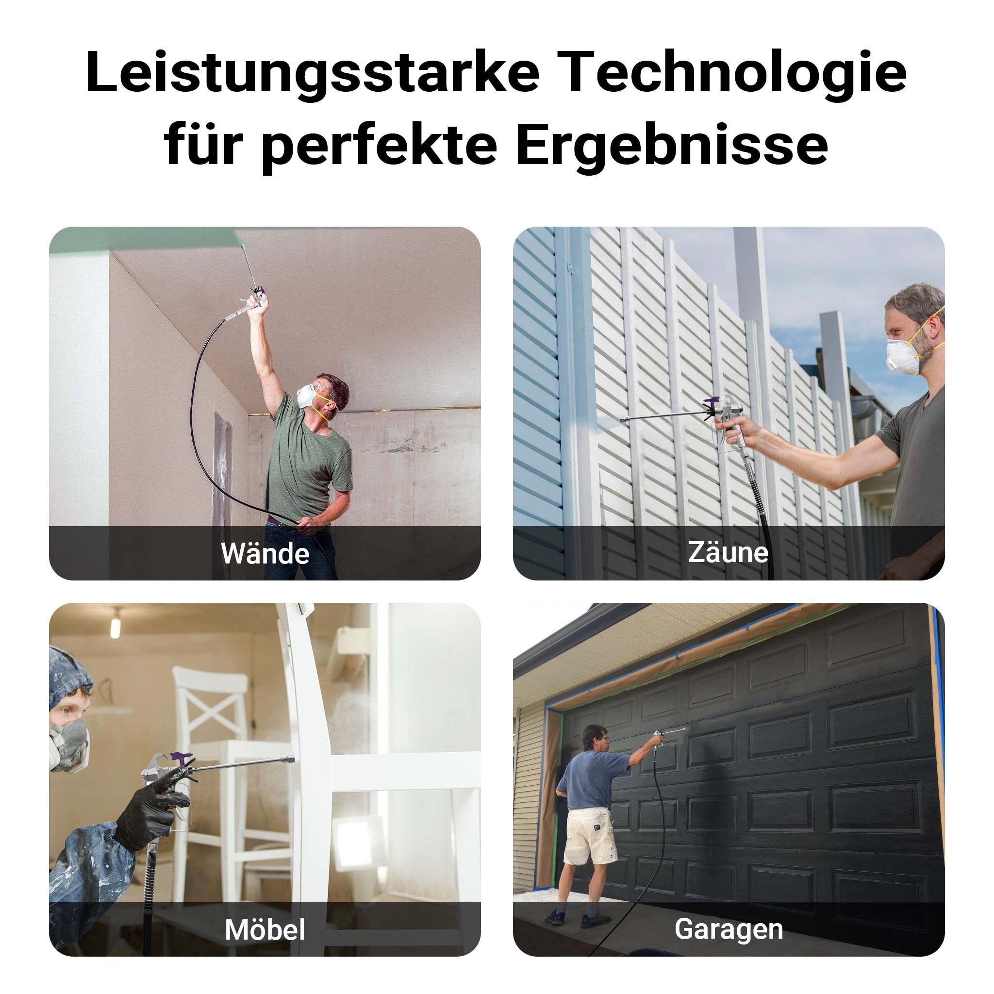 Spruzzatore di vernice ad alta pressione 207 bar 1,5l/min Con ugello e prolunga