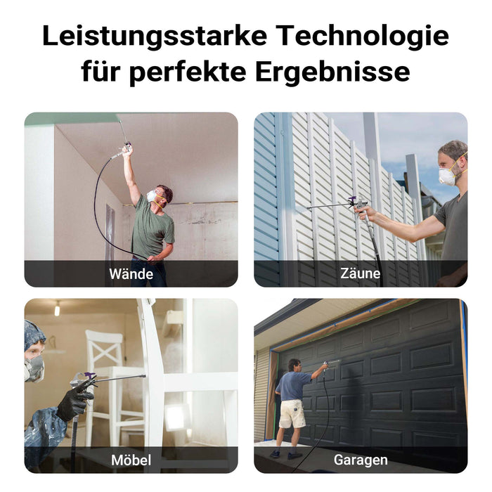 Spruzzatore di vernice ad alta pressione 207 bar 1,5l/min Con ugello e prolunga