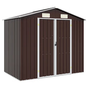 Capanno da Giardino Marrone 205x129x183 cm in Acciaio Zincato  cod mxl 65801
