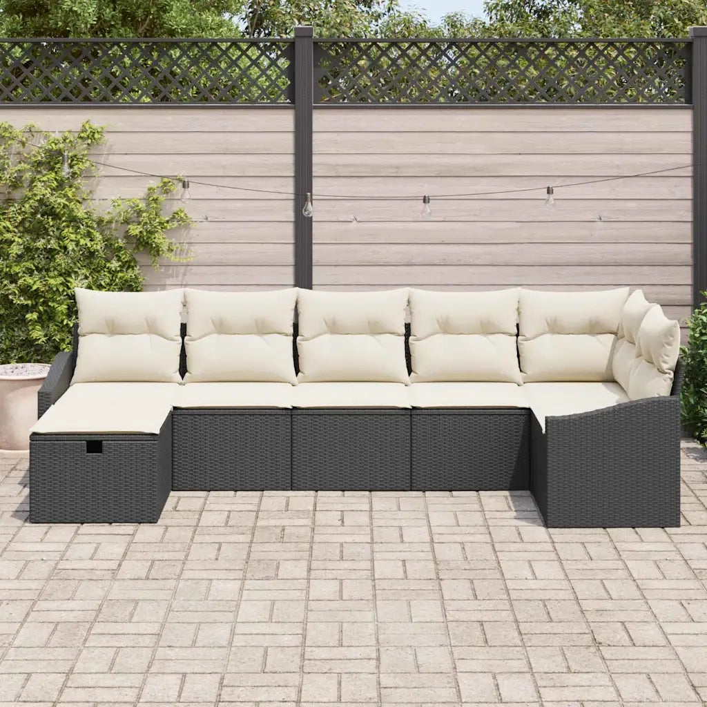 Set di divani con cuscino 7 pcs polyrattan