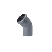 Curva 15° diam. 40 mm per tubo scarichi domestici 2 pezzi