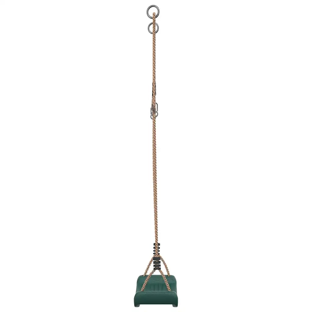 Seggiolino Altalena per Bambini Singolo Corda Regolabile Verde CFW4964416
