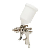 Pistola per verniciatura ad aria compressa da 600 ml, ugello 2 mm, portata 300 ml/min, pressione max 4 bar