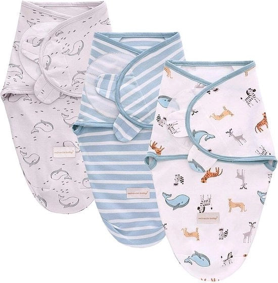 Set di tre coperte per neonati, per neonati da 0 a 6 mesi, coperta universale per neonati, bambini e neonati