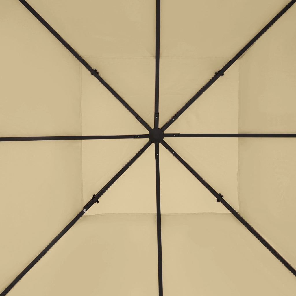 Telo di ricambio per tenda da giardino 3x4 m ¨C zephmum ¨C poliestere alta densit¨¤ 180 g/m2 beige