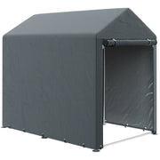 Tenda per Biciclette e Motocicli 1,2x1,8x1,65 m ¨C zephmum ¨C 2 Camere, Grigio Scuro