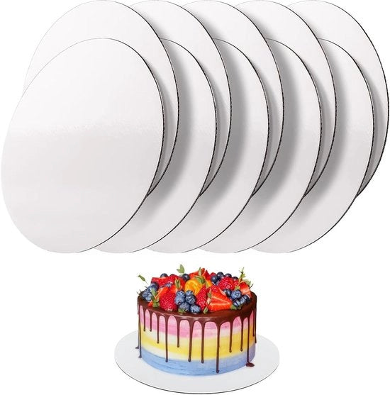 Decalcomanie per torta, 20 cm, 10 pezzi, per il trasporto di torte e piatti da torta