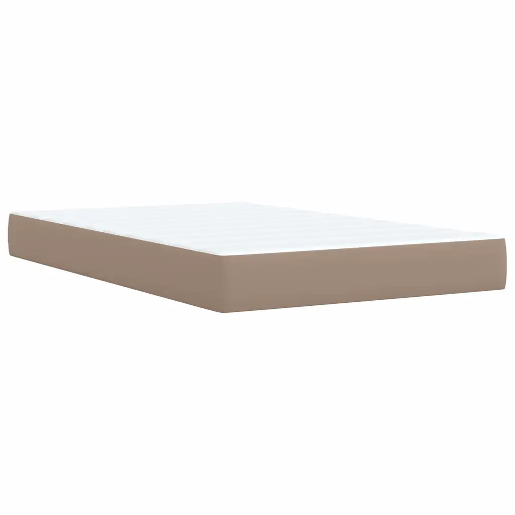 Giroletto a Molle con Materasso Cappuccino 120x200cm Similpelle 3290719
