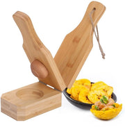 Tostones a forma di banana - stampa a forma di banana con forma a pera